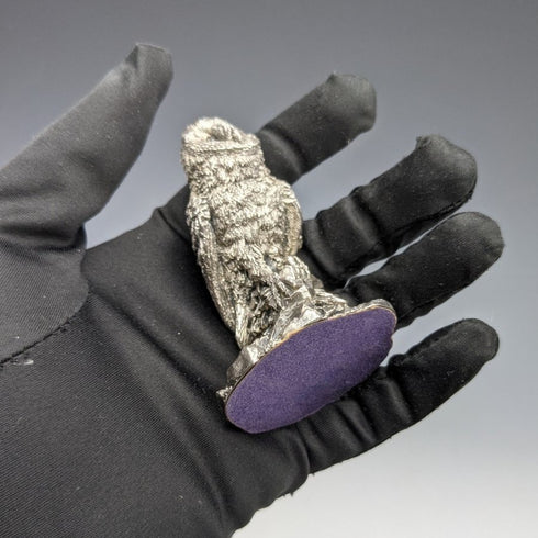 純銀雕塑貓頭鷹對象 80 克英國鄉村藝術家公司